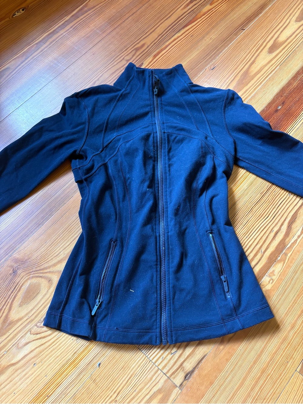 lululemon athletica  Navy Fitted Full-Zip Bomber Jacket